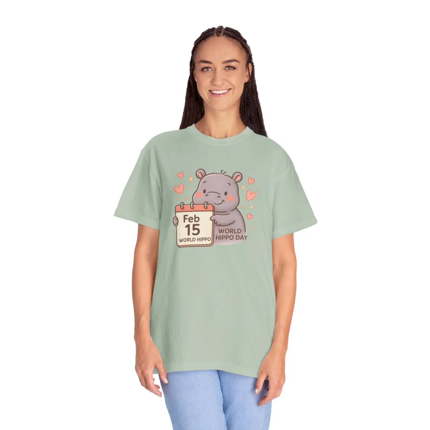 Sunny Hippo Parade Tee - Ultra Soft Comfort - DipaliZ