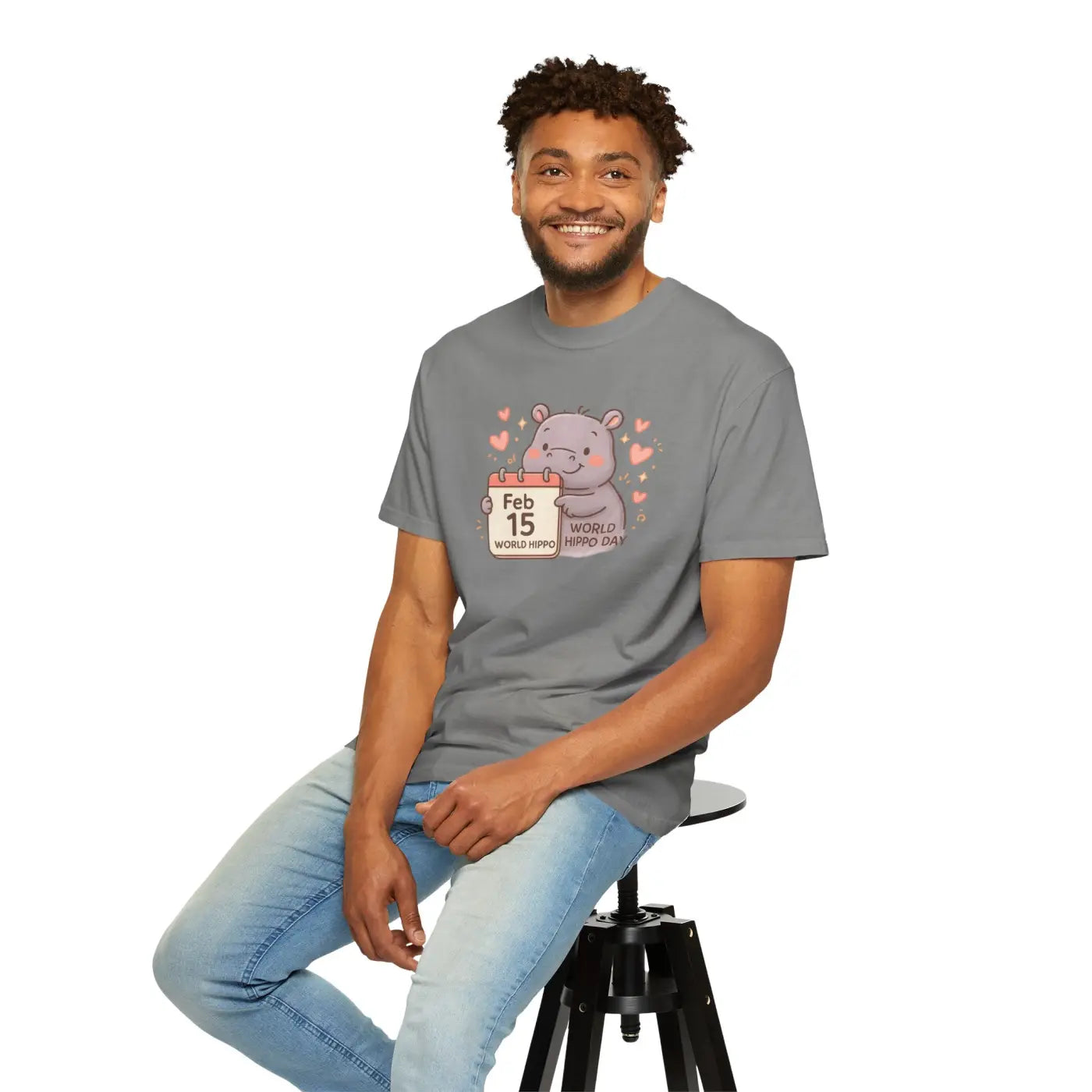 Sunny Hippo Parade Tee - Ultra Soft Comfort - DipaliZ