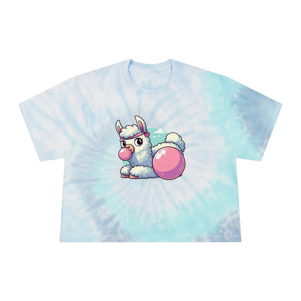 Llama Tie-Dye Crop Tee - Cute Vibes for Any Wardrobe - DipaliZ