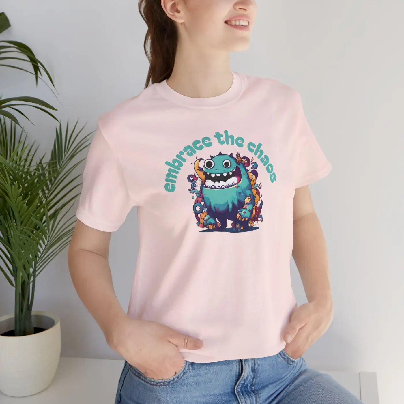 Cute Monster Tee - Soft Cotton Unisex Shirt - DipaliZ