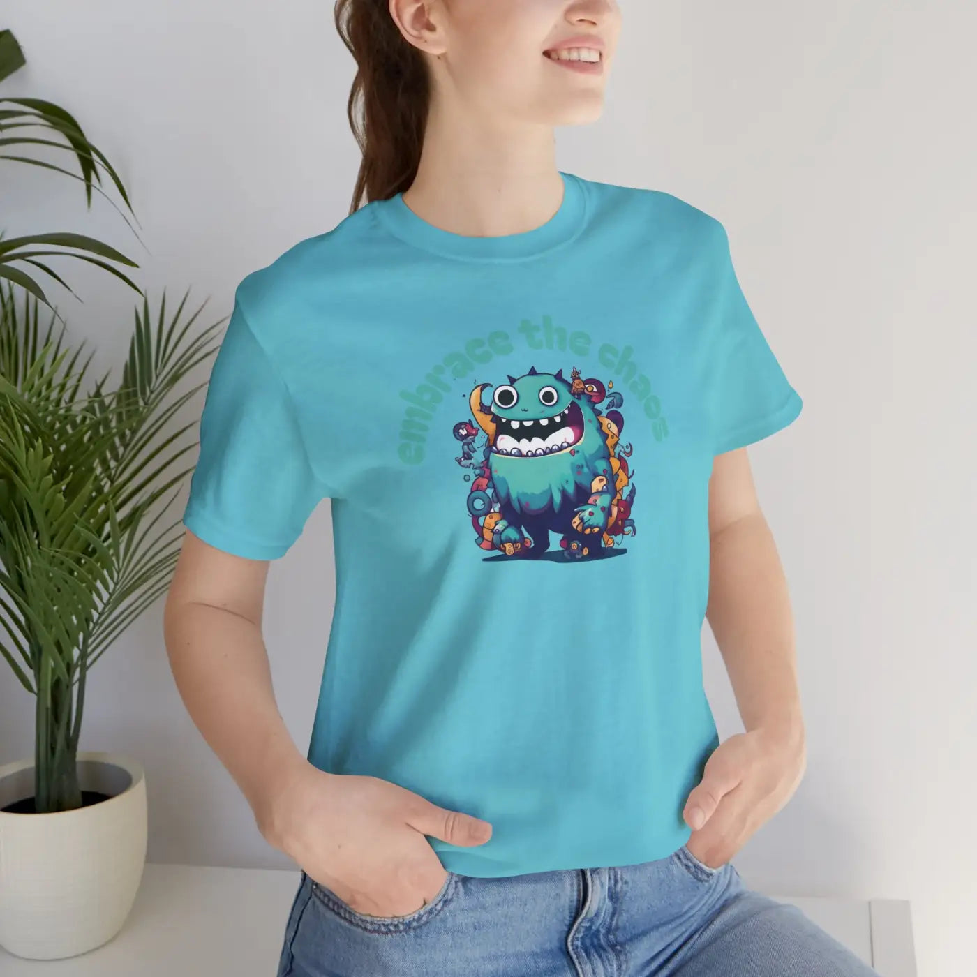 Cute Monster Tee - Soft Cotton Unisex Shirt - DipaliZ