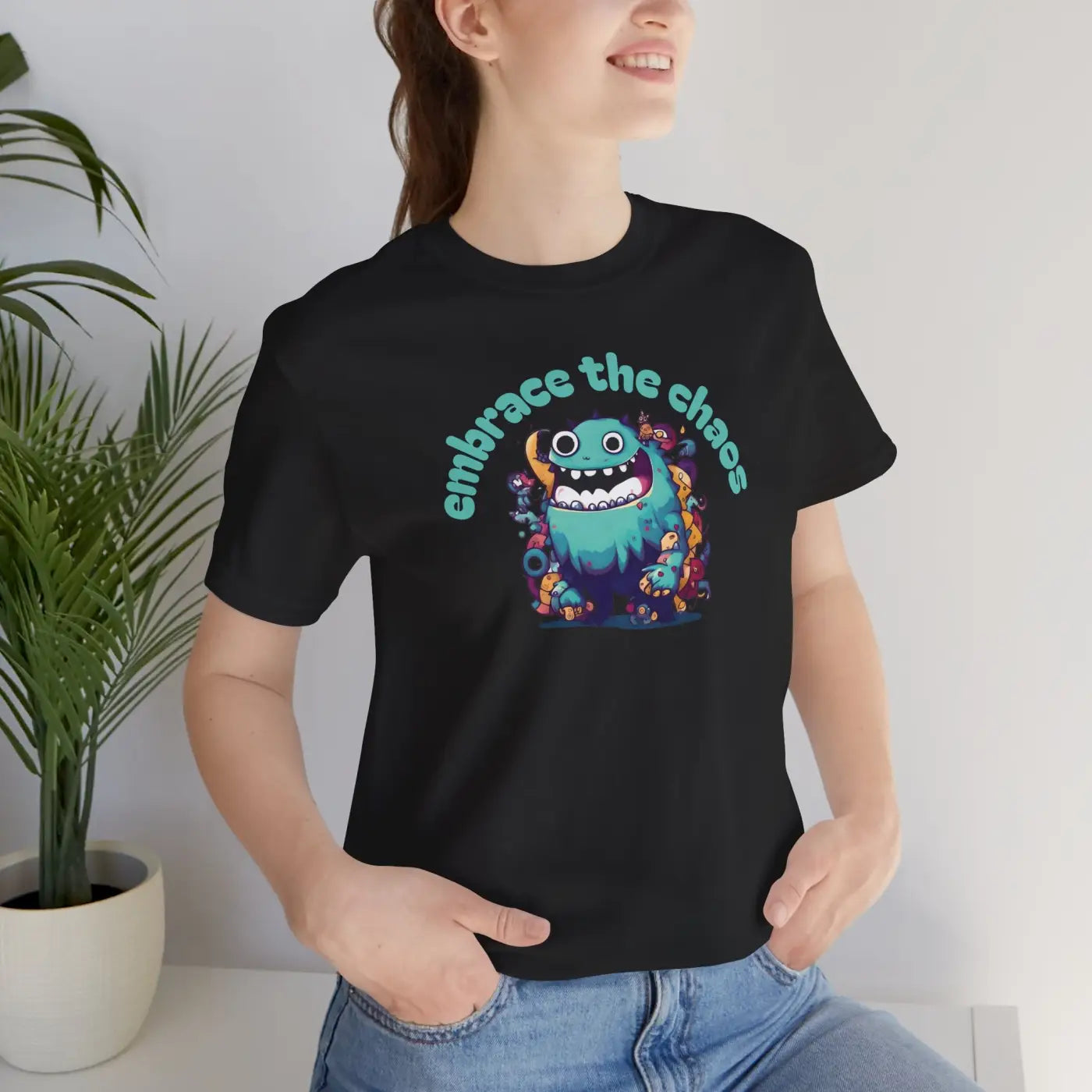 Cute Monster Tee - Soft Cotton Unisex Shirt - DipaliZ
