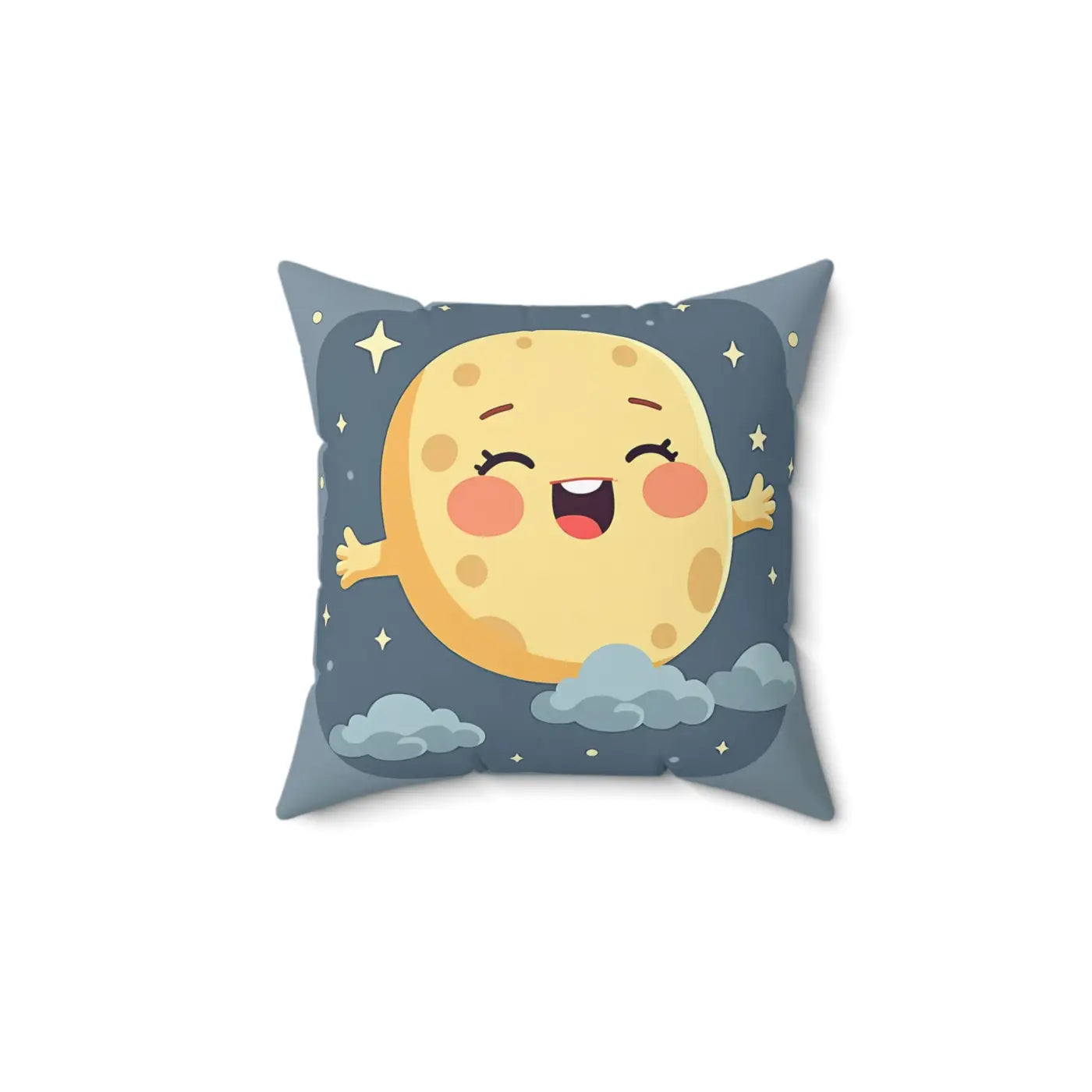 Stars Pillow - Cute Moon Cozy Decorative Cushion - DipaliZ
