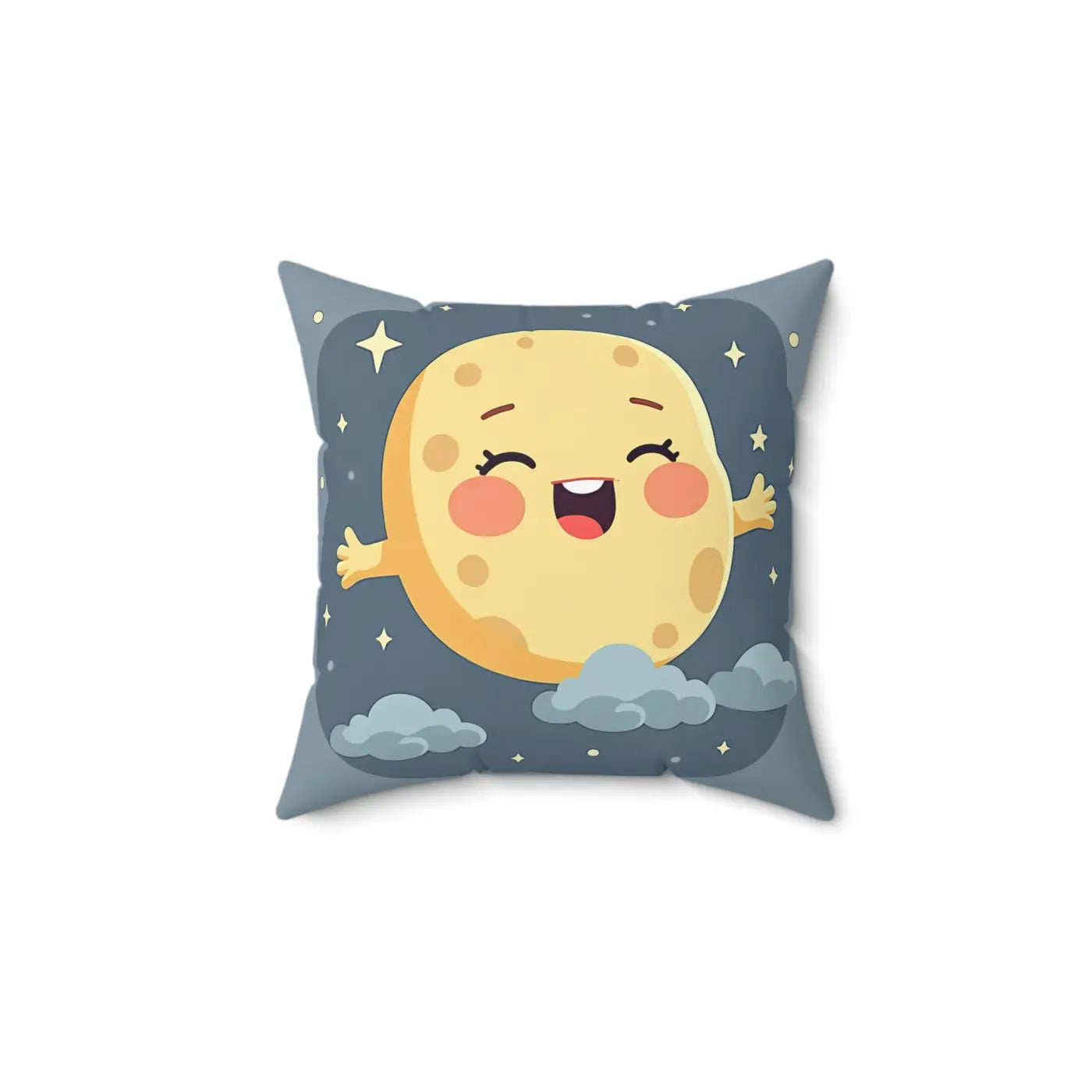 Stars Pillow - Cute Moon Cozy Decorative Cushion - DipaliZ