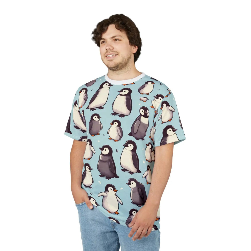 Cute Penguin Unisex Tee - Animal Lovers Casual Wear - DipaliZ
