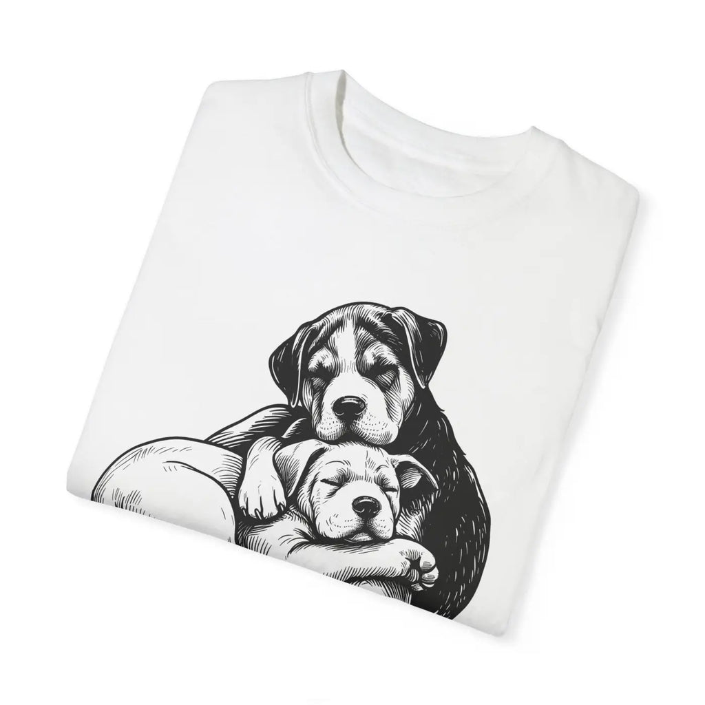 Cute Puppy Love Unisex Garment-Dyed T-Shirt - DipaliZ