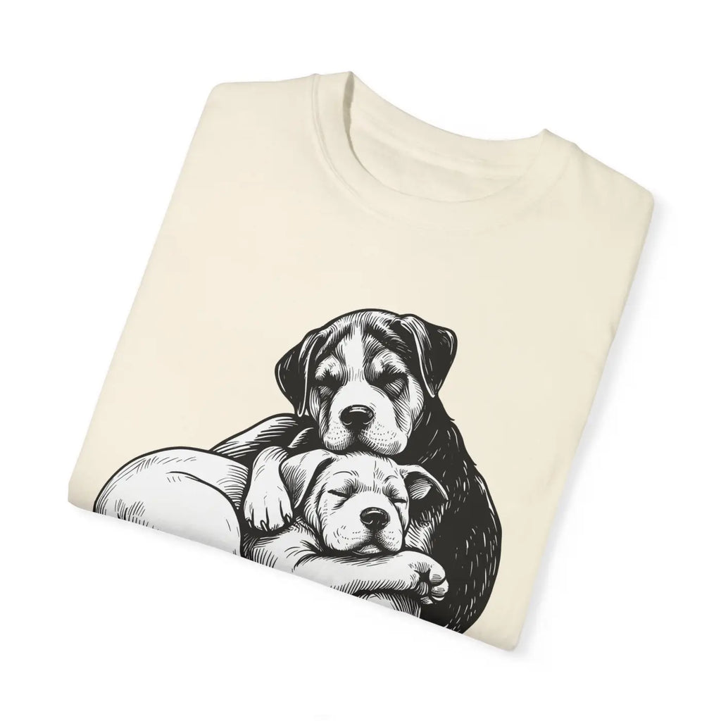 Cute Puppy Love Unisex Garment-Dyed T-Shirt - DipaliZ
