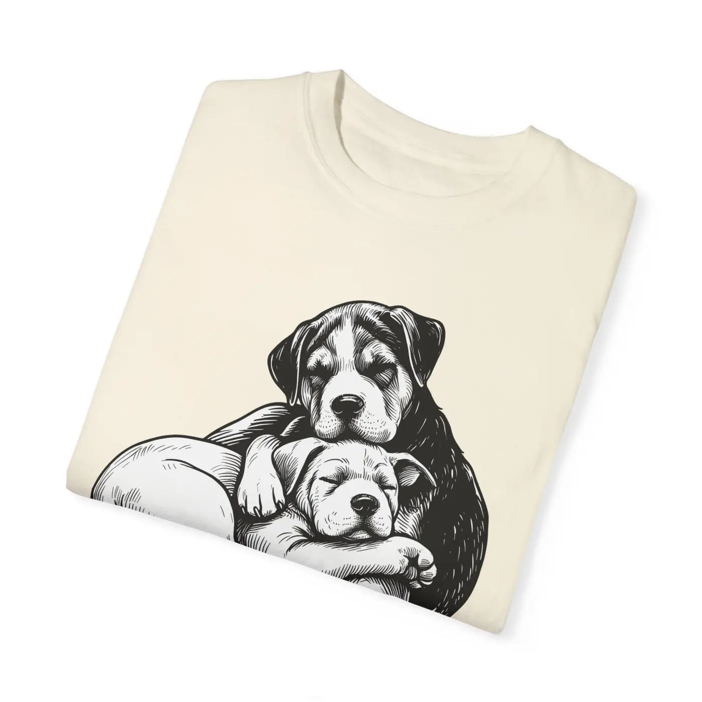 Cute Puppy Love Unisex Garment-Dyed T-Shirt - DipaliZ