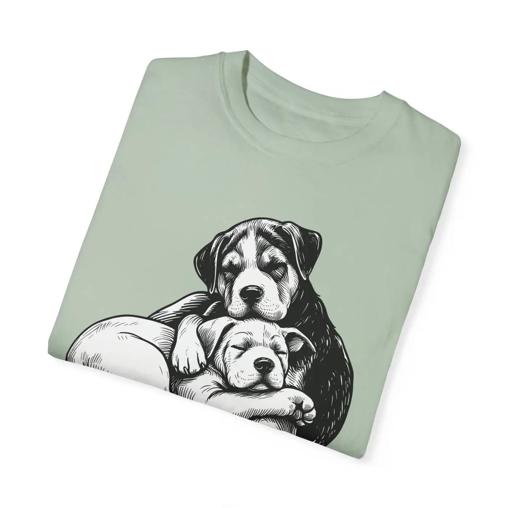 Cute Puppy Love Unisex Garment-Dyed T-Shirt - DipaliZ
