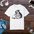 Cute Puppy Love Unisex Garment-Dyed T-Shirt - DipaliZ