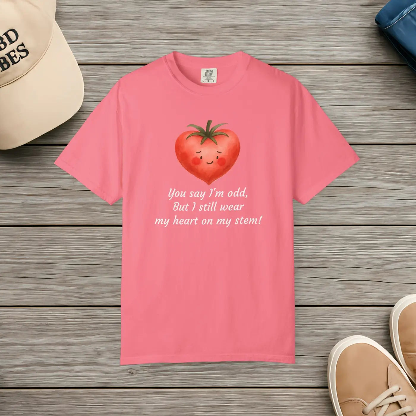 Quirky Tomato Tee - Cute Unisex Comfort Wear - DipaliZ