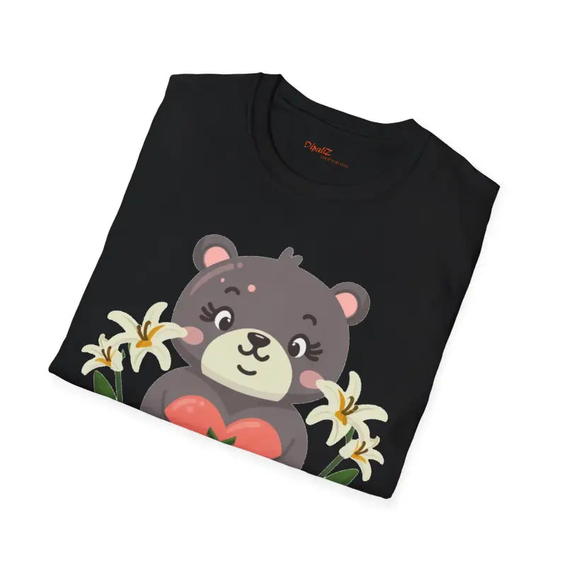 Cute Teddy Bear Softstyle T Shirt - Unisex Cotton Tee - DipaliZ