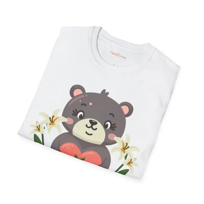 Cute Teddy Bear Softstyle T Shirt - Unisex Cotton Tee - DipaliZ