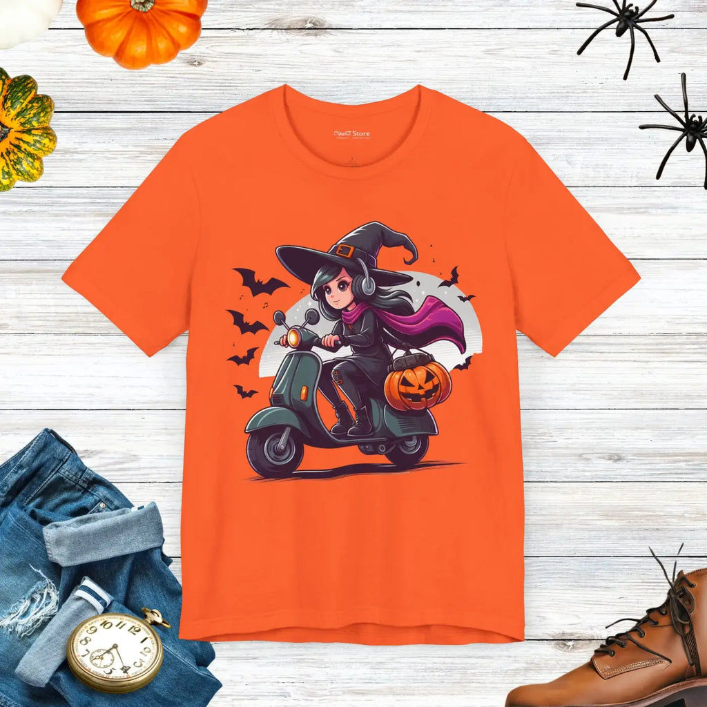 Witchy Scooter Vibes Unisex Tee - Halloween Style - DipaliZ