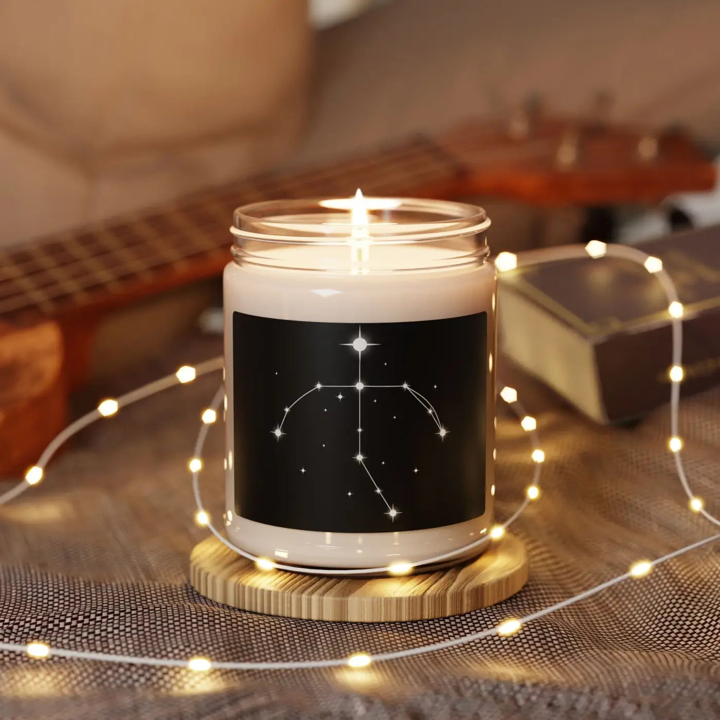 Night Sky Scented Soy Candle - Minimalist Constellation - DipaliZ