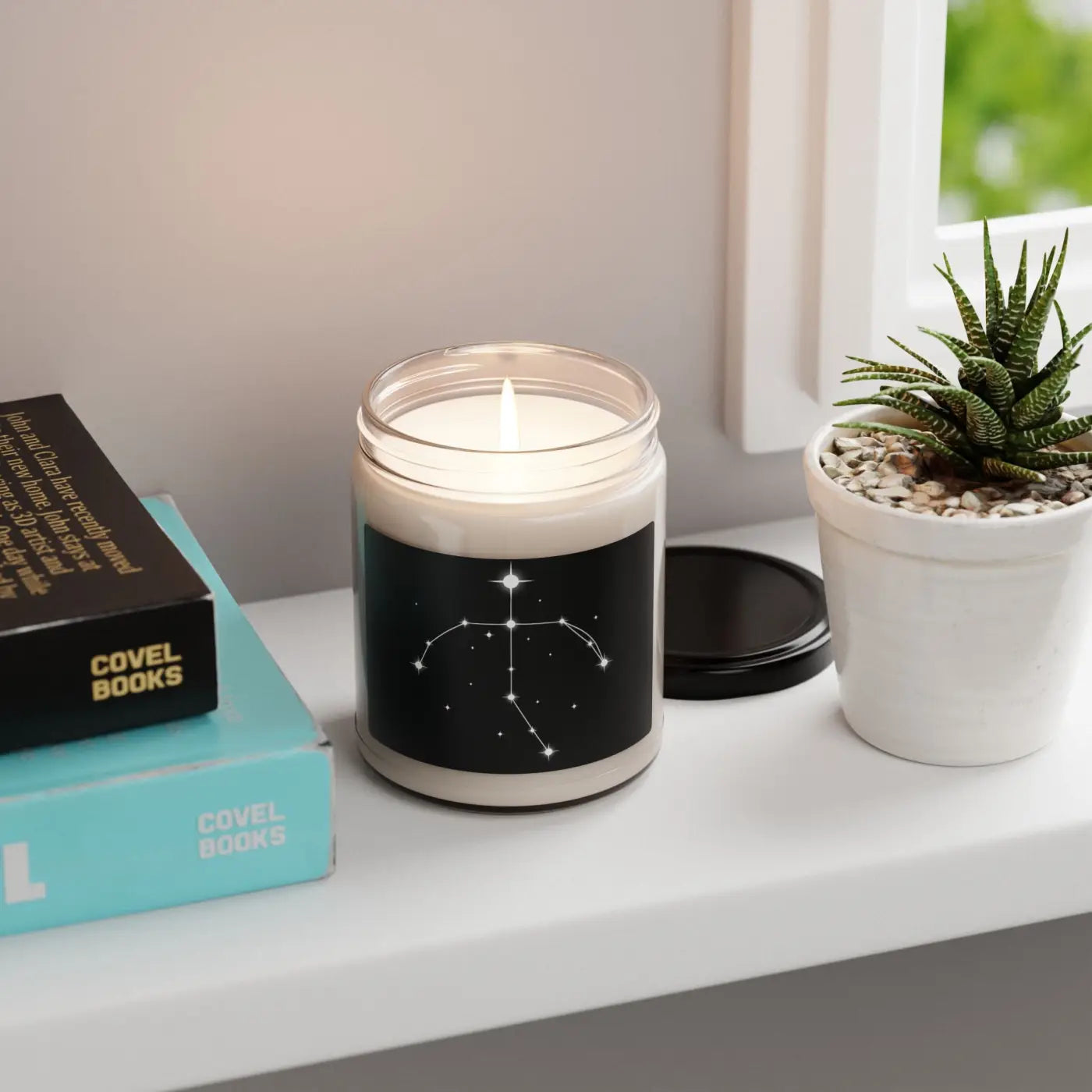 Night Sky Scented Soy Candle - Minimalist Constellation - DipaliZ