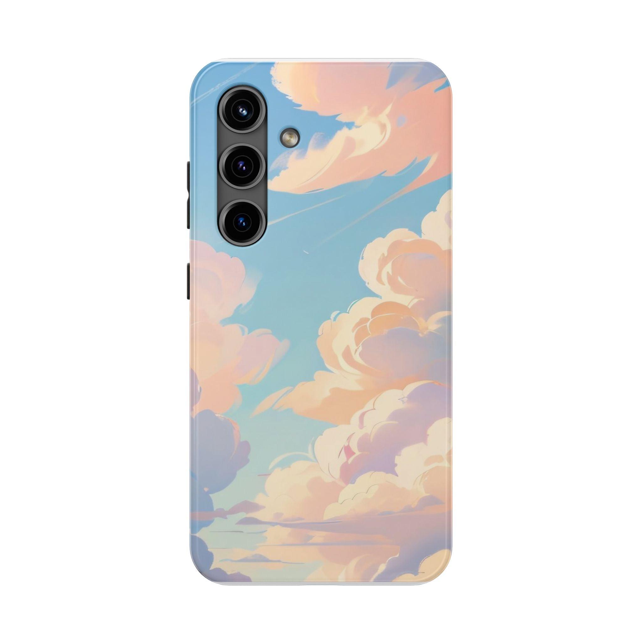 Samsung Tough Phone Case Blue Sky And Clouds
