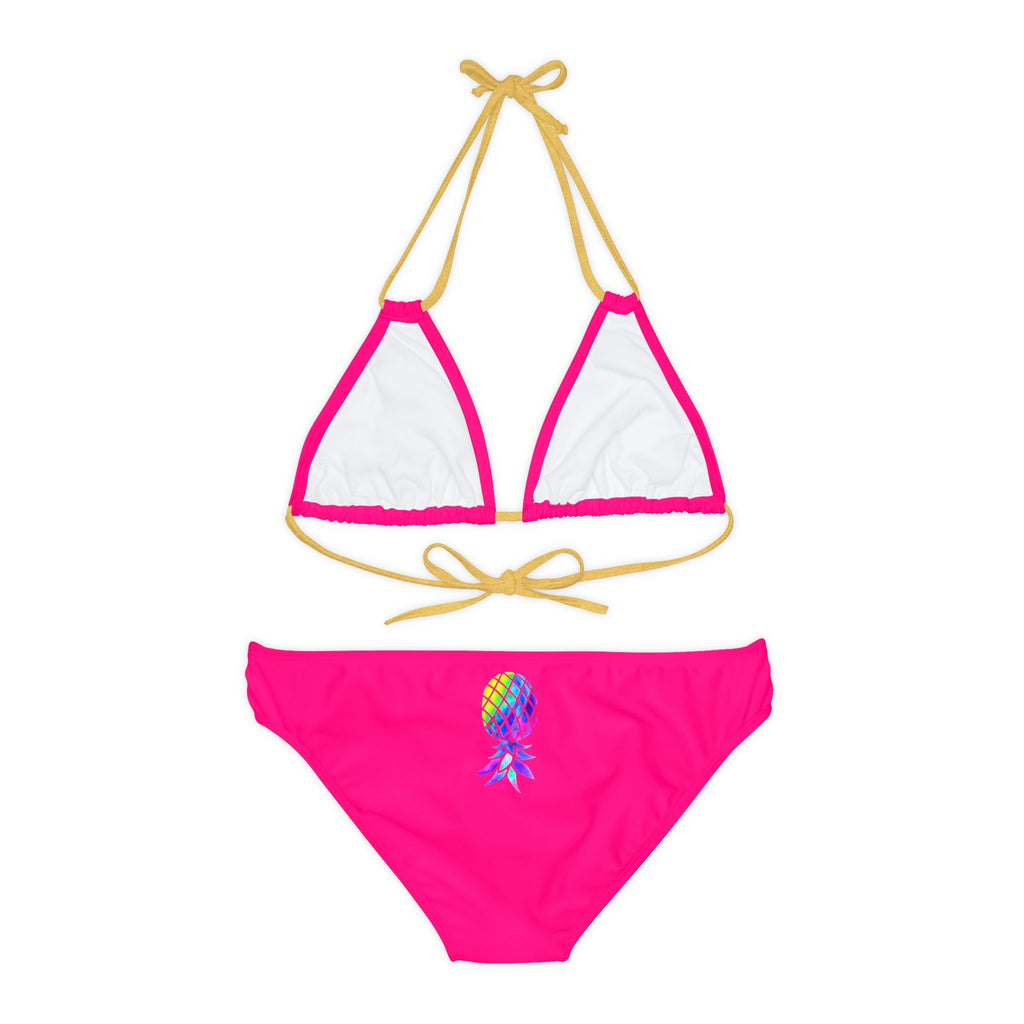 Upside down Pineapple Strappy Bikini Set