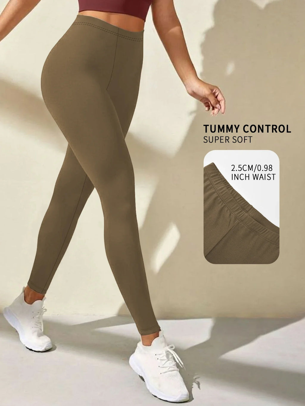 Super Soft Leggings for Women - High Elasticity Tights for Yoga Running Workout Casual Wear