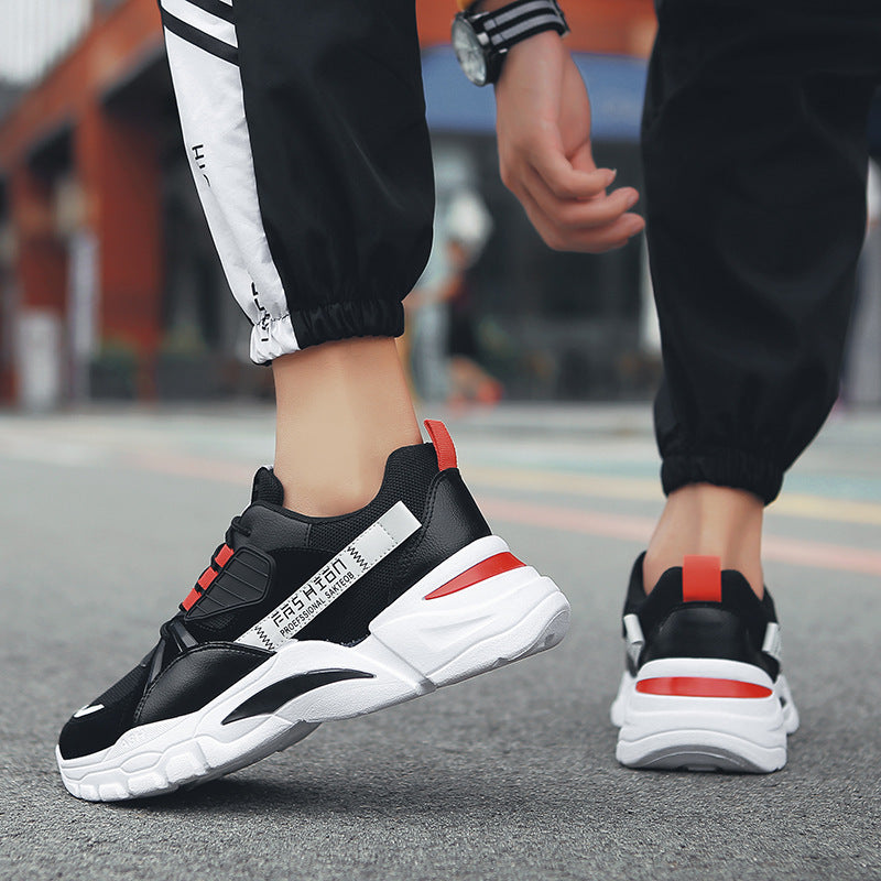 New Arrival Mesh Breathable Sports Running Men's Shoes Old Thick-soled Casual Men's Shoes
