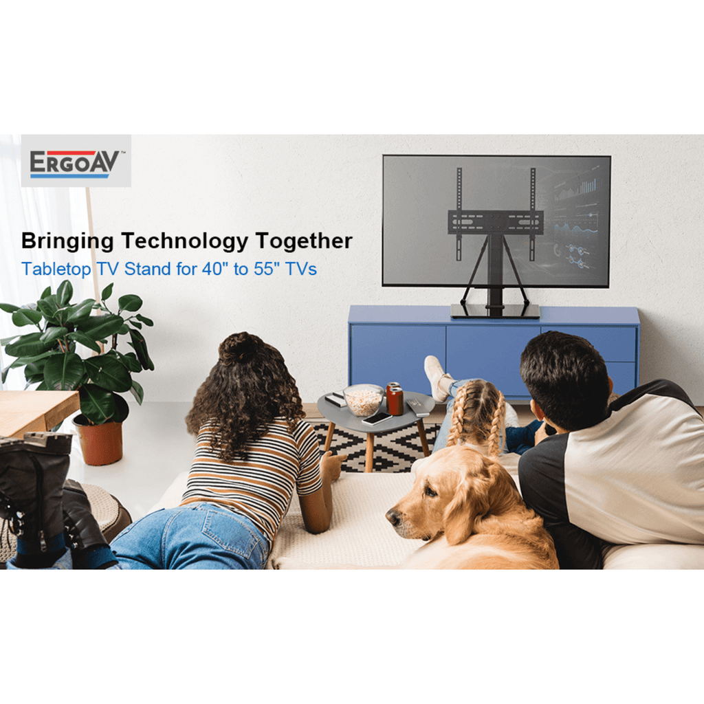 ErgoAV Tabletop TV Stand for 40" to 55" TVs
