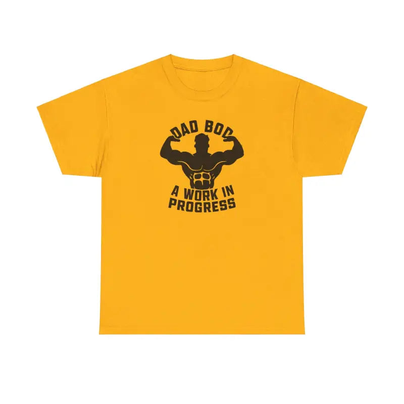 Heavy Cotton Tee - Itch-Free Dad Bod Comfort - DipaliZ