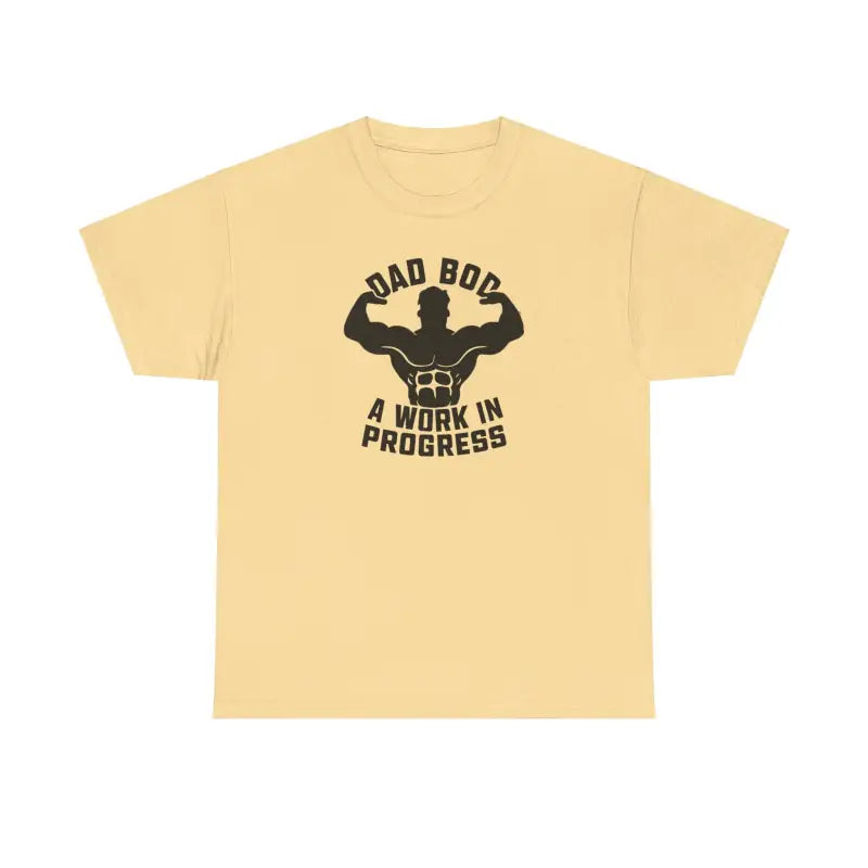 Heavy Cotton Tee - Itch-Free Dad Bod Comfort - DipaliZ