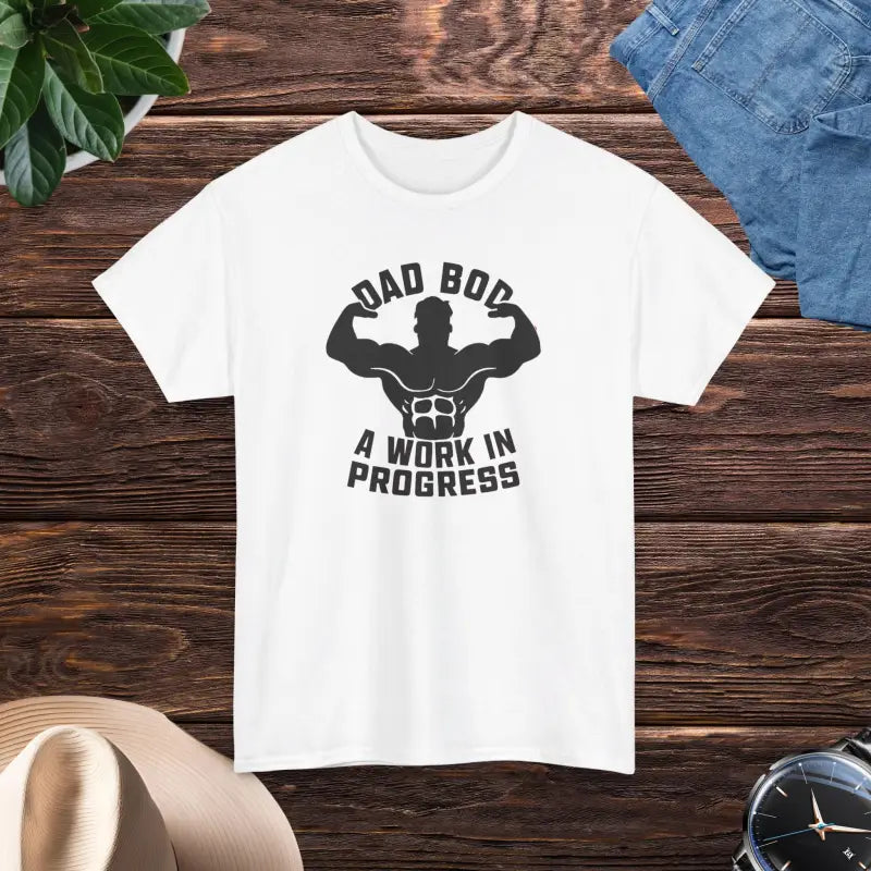Heavy Cotton Tee - Itch-Free Dad Bod Comfort - DipaliZ