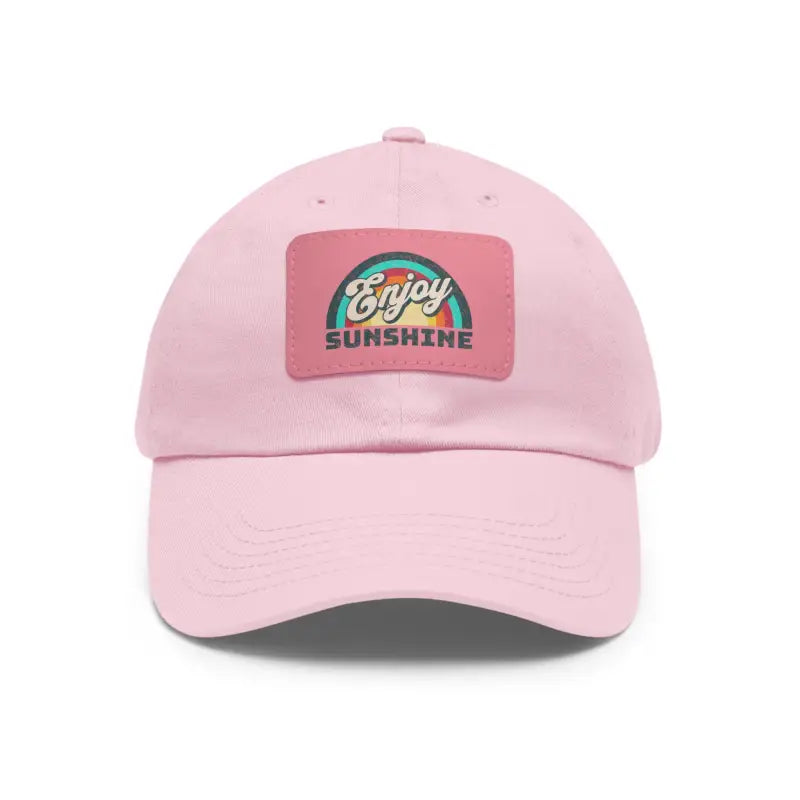 Dat Hats Enjoy Sunshine Dad Hat - Leather Patch - DipaliZ