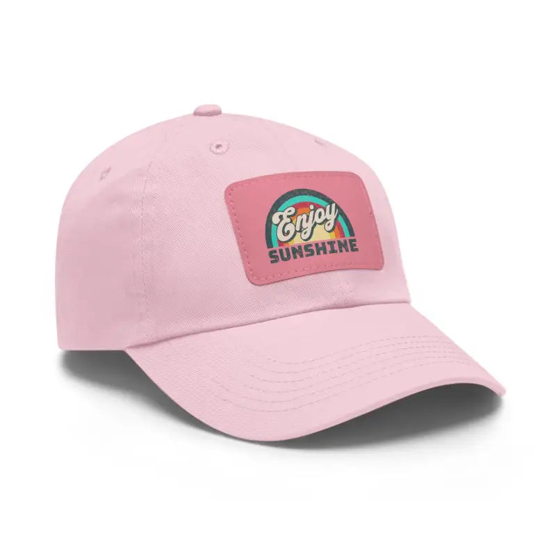 Dat Hats Enjoy Sunshine Dad Hat - Leather Patch - DipaliZ