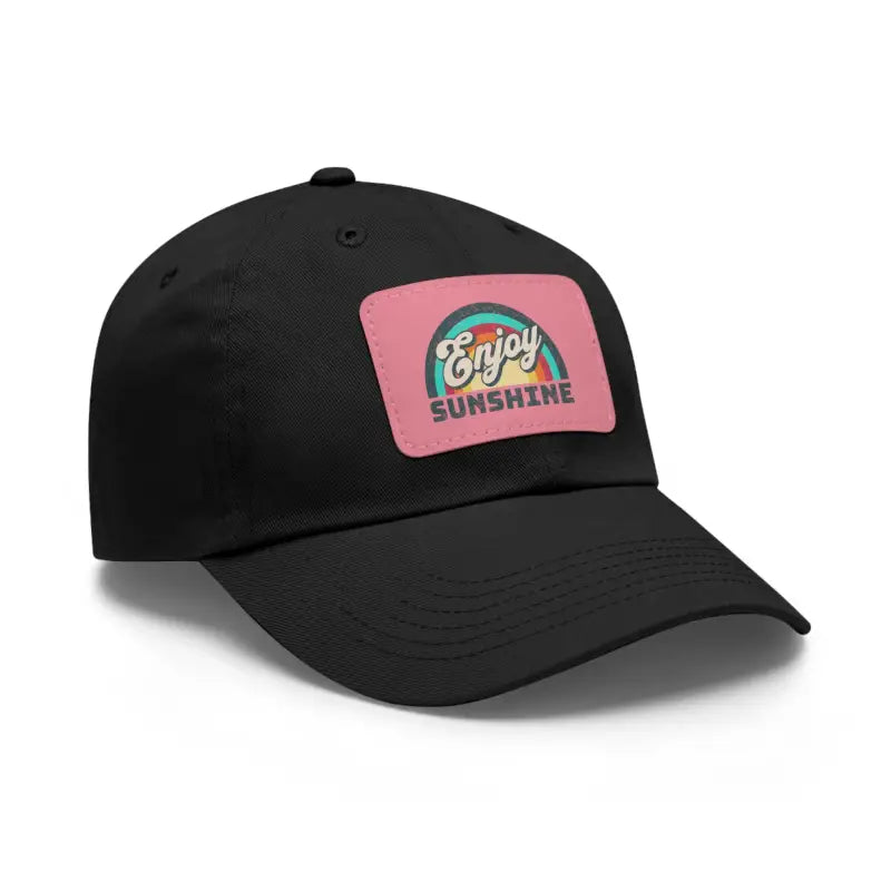 Dat Hats Enjoy Sunshine Dad Hat - Leather Patch - DipaliZ