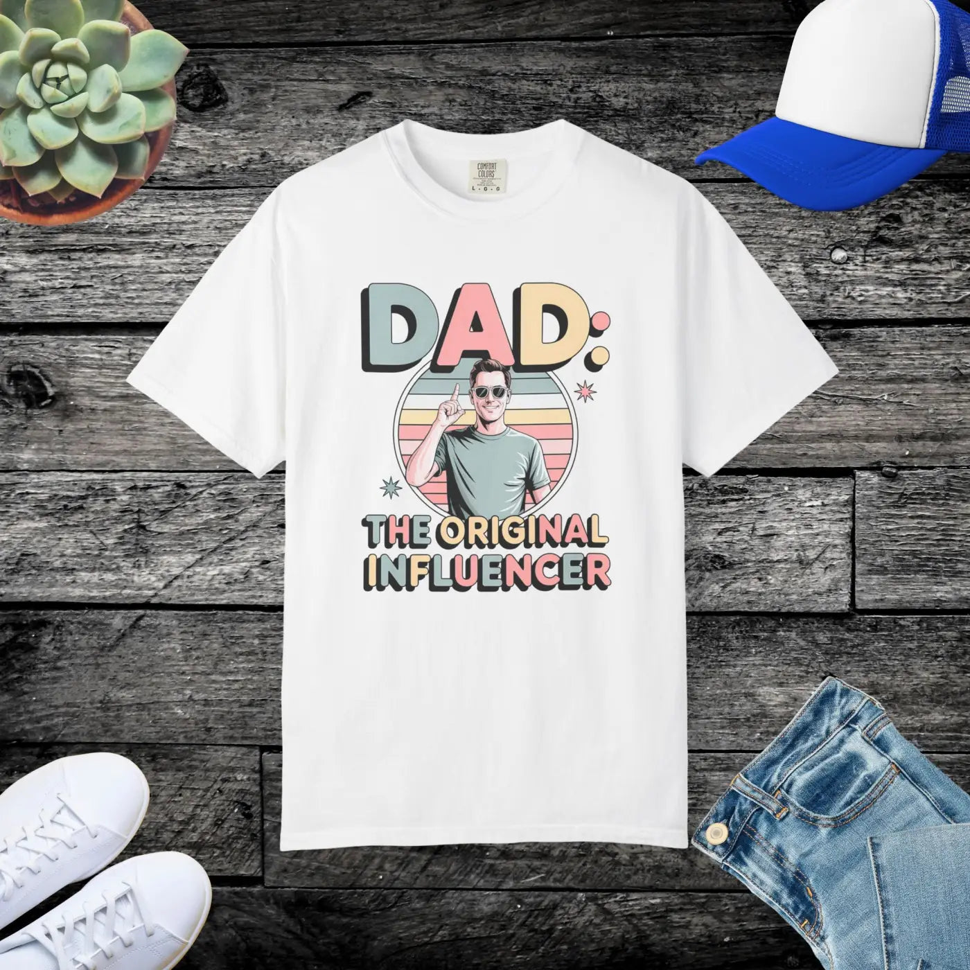 Funny Dad Tee - Ultimate Comfort for Dad Influencer - DipaliZ