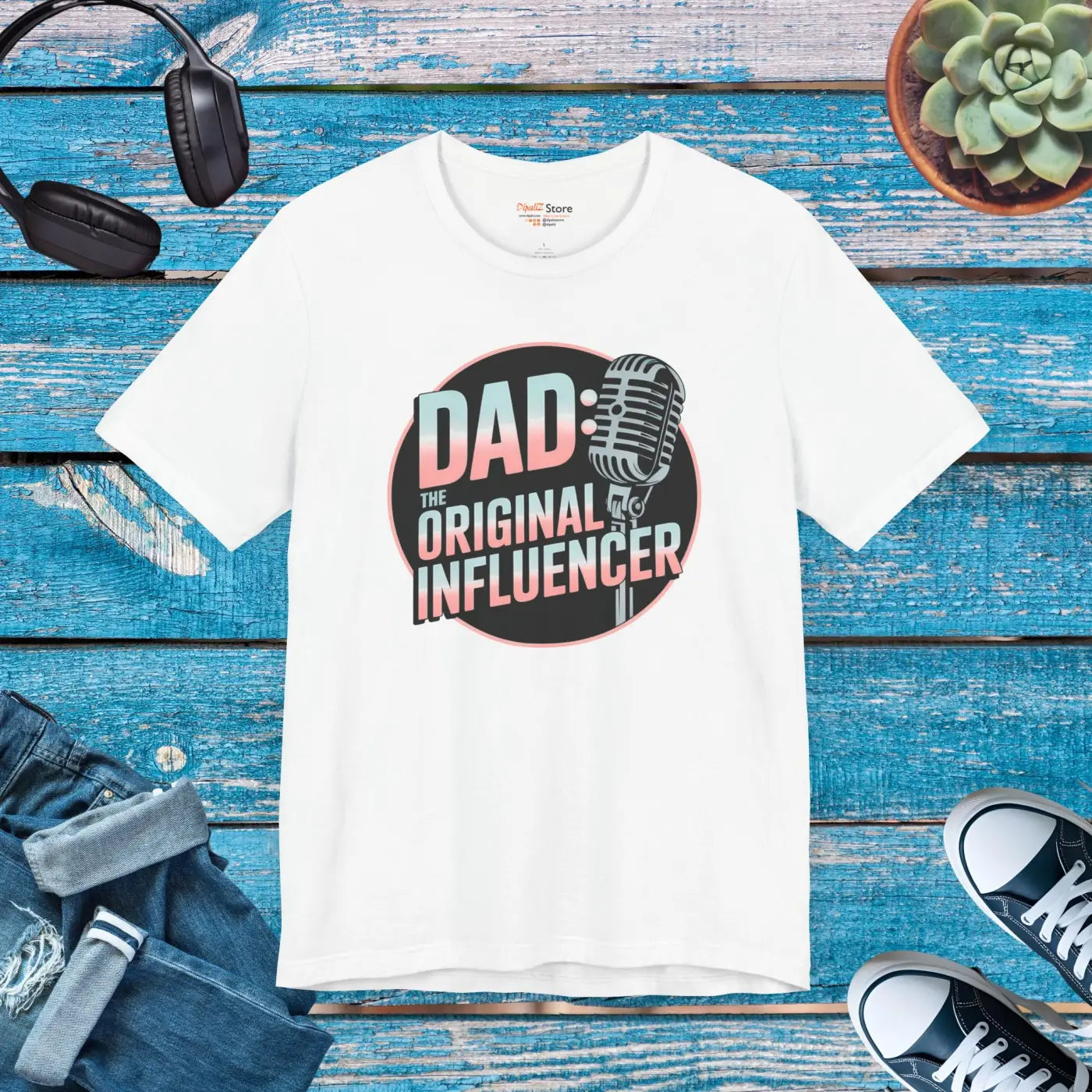 Dad Influencer Tee - Short Sleeve Unisex Jersey - DipaliZ