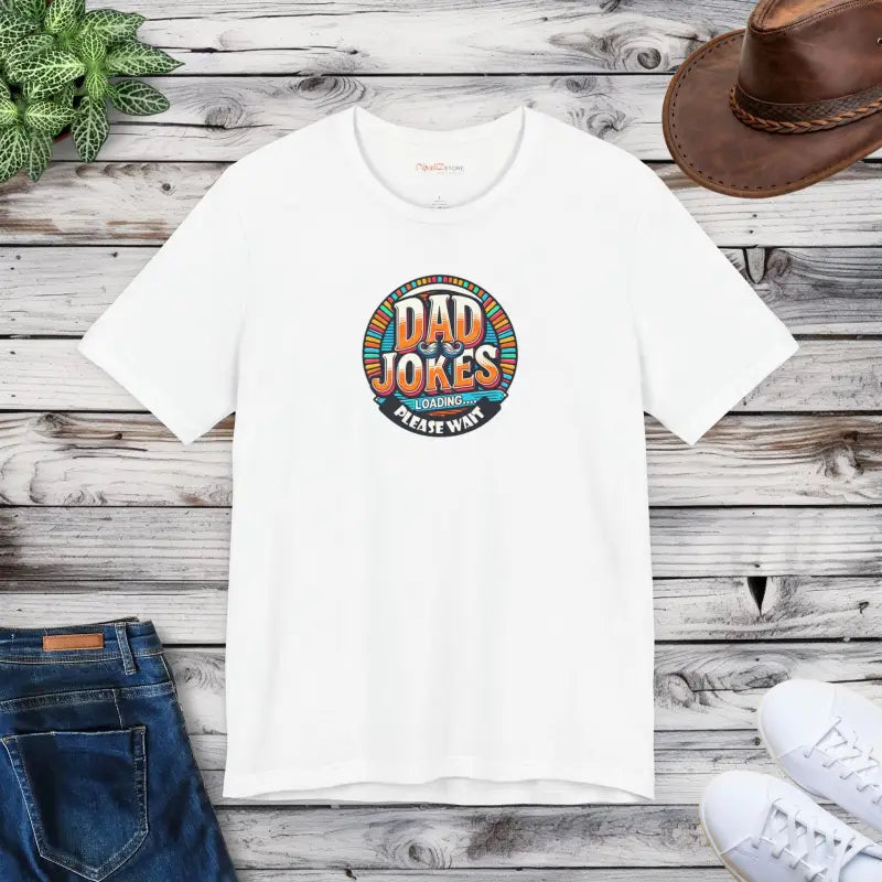Unisex Jersey Short Sleeve Tee - Dad Jokes Loading - DipaliZ