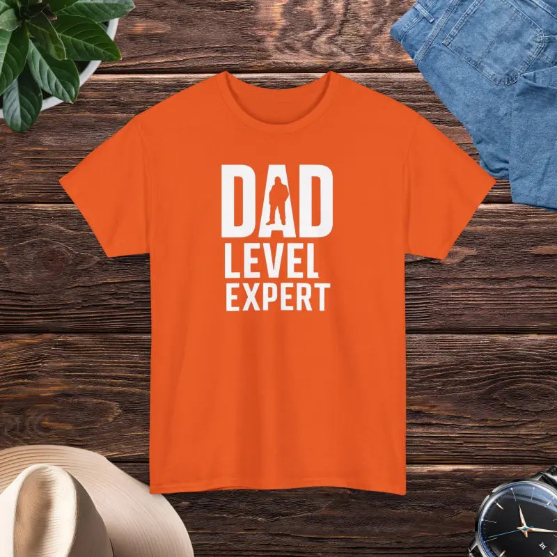 Dad Level Expert Heavy Cotton Tee - Father's Day - DipaliZ