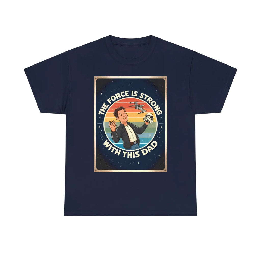 Heavy Cotton Dad Shirt - Retro Geek Star Force Design - DipaliZ