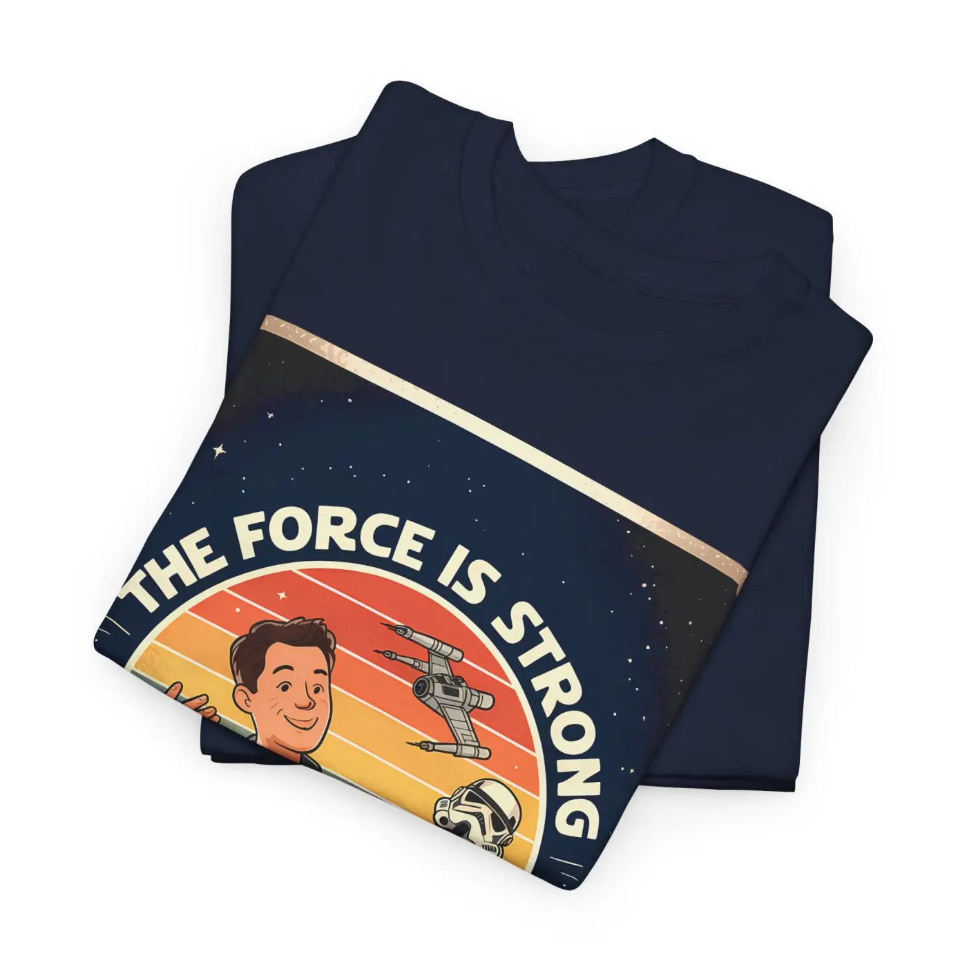 Heavy Cotton Dad Shirt - Retro Geek Star Force Design - DipaliZ