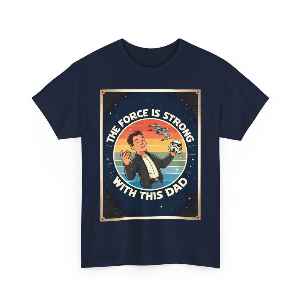 Heavy Cotton Dad Shirt - Retro Geek Star Force Design - DipaliZ