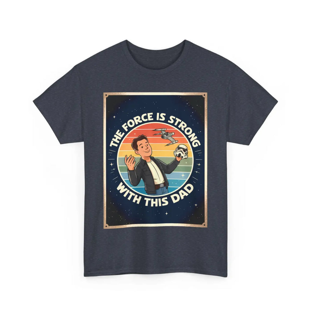 Heavy Cotton Dad Shirt - Retro Geek Star Force Design - DipaliZ