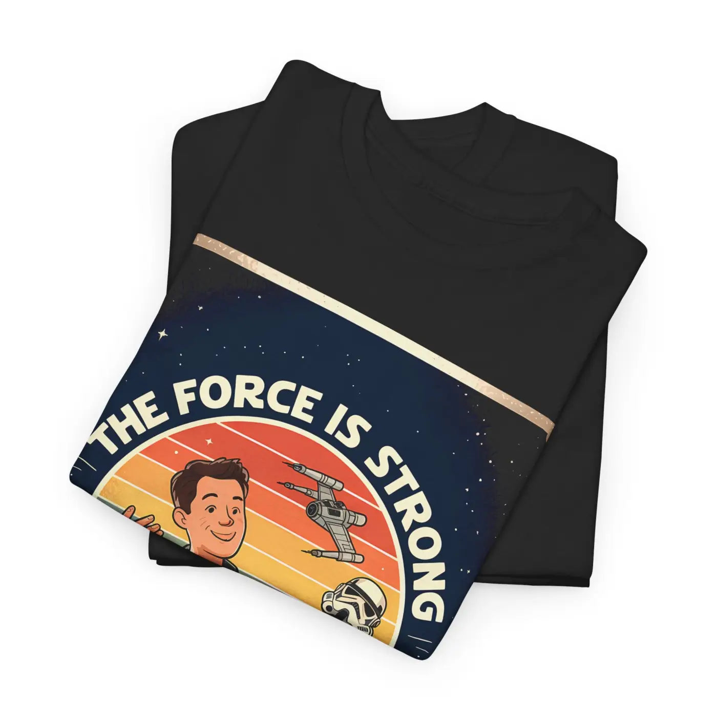 Heavy Cotton Dad Shirt - Retro Geek Star Force Design - DipaliZ