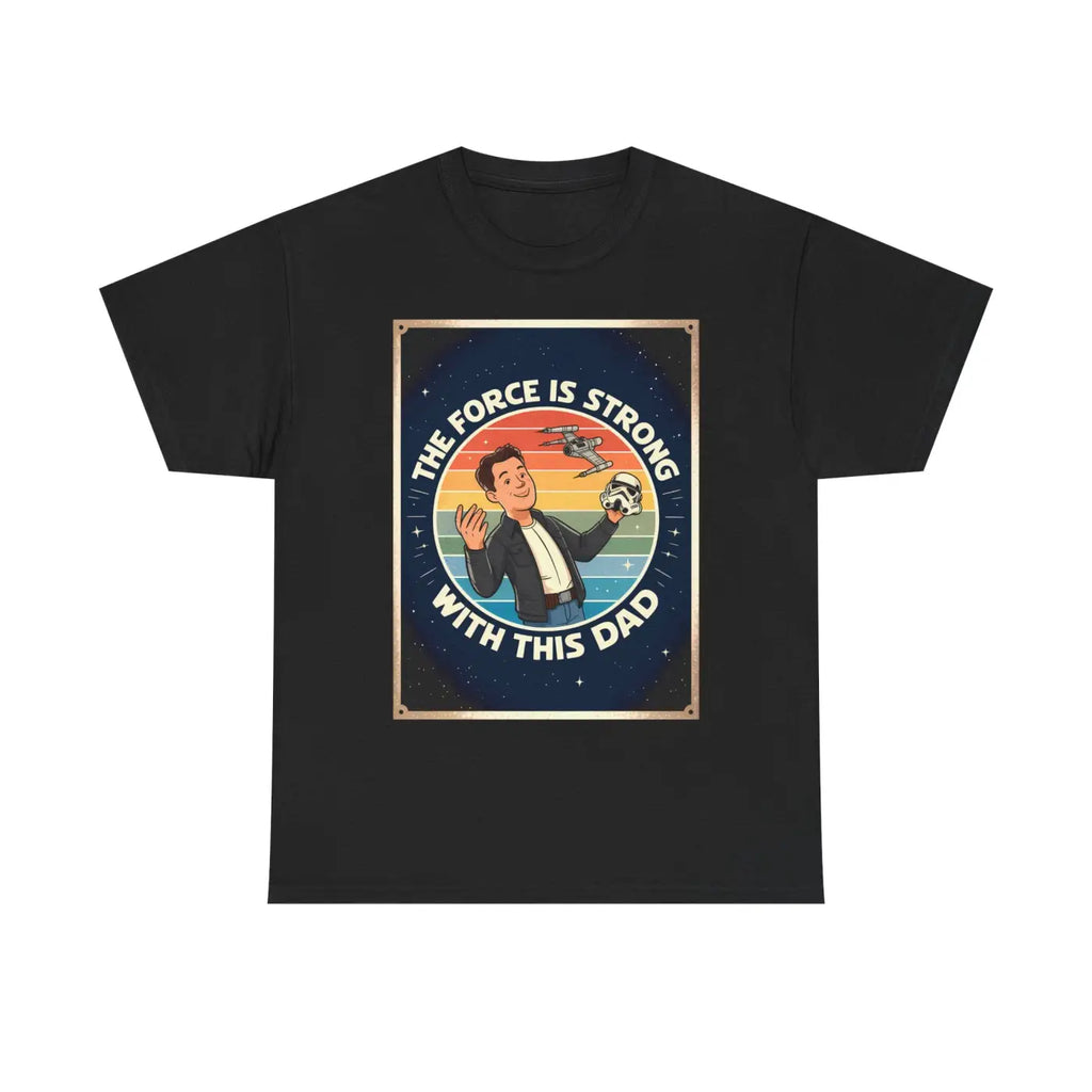 Heavy Cotton Dad Shirt - Retro Geek Star Force Design - DipaliZ