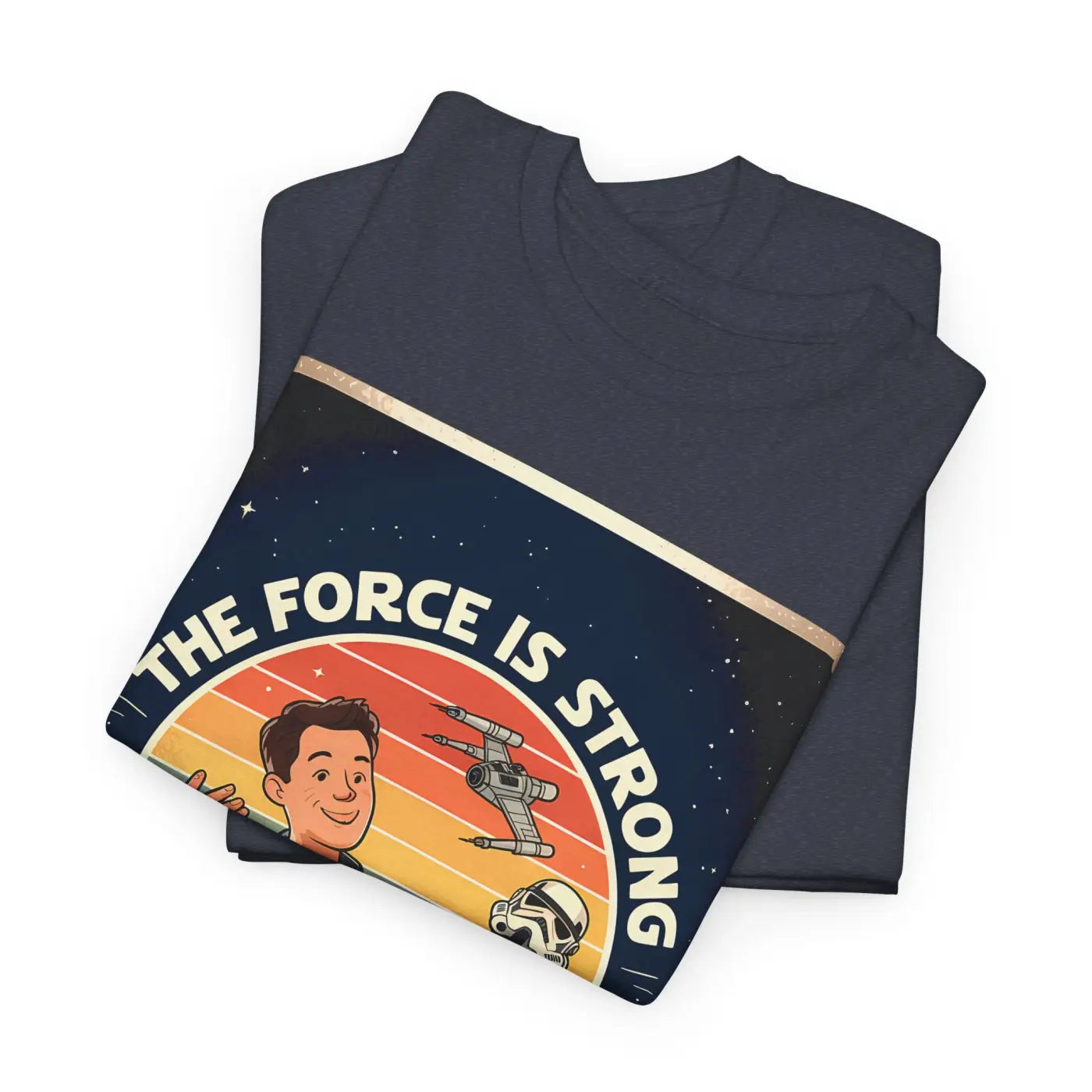 Heavy Cotton Dad Shirt - Retro Geek Star Force Design - DipaliZ