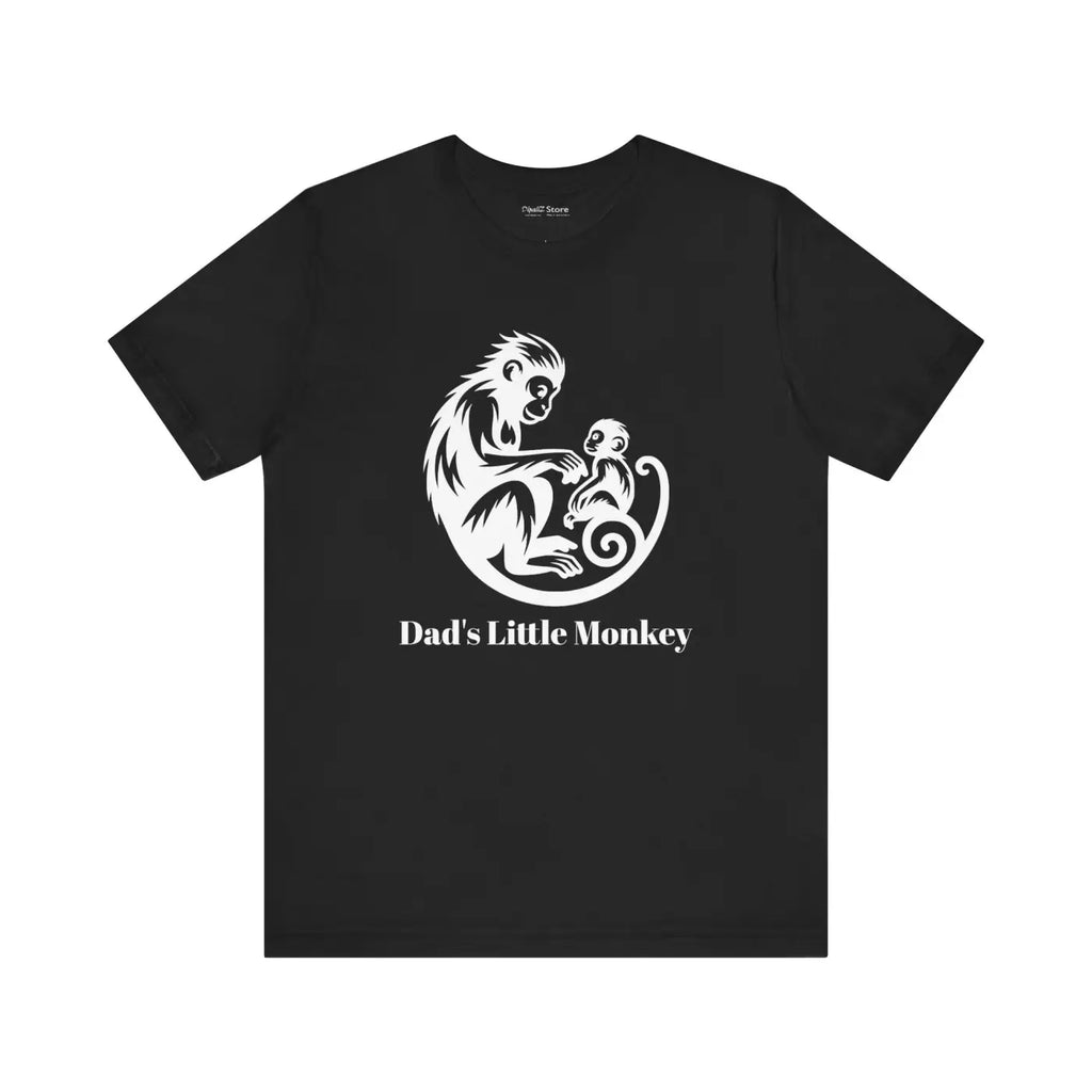 Unisex Jersey Short Sleeve Tee - Dad's Little Monkey - DipaliZ