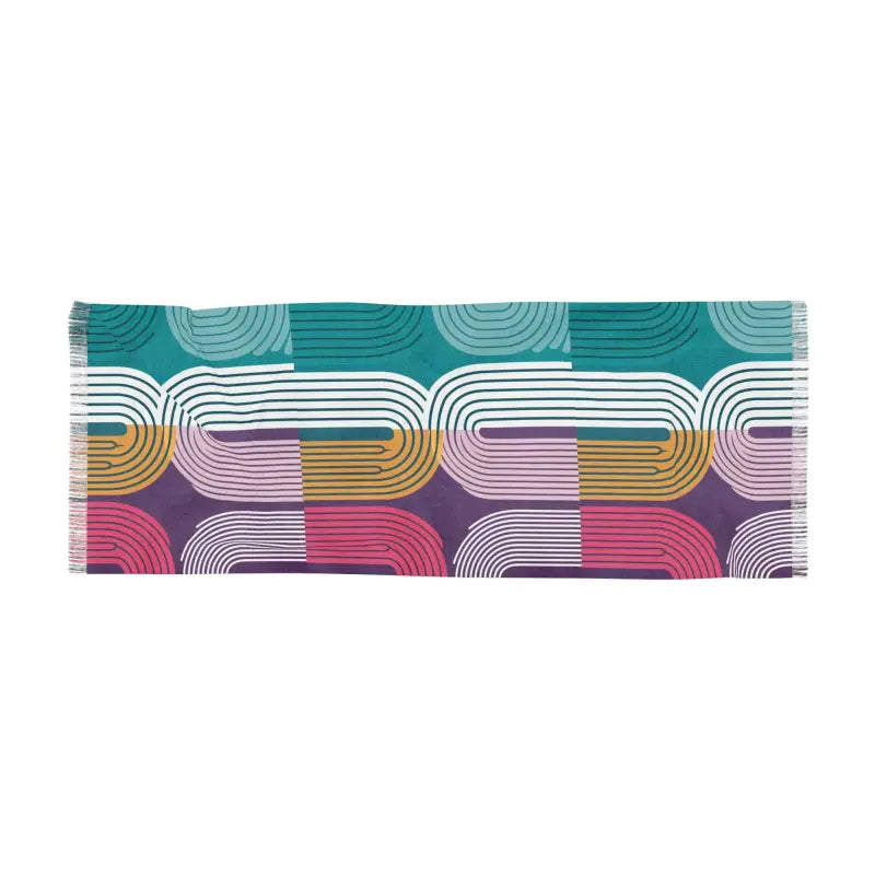 Abstract Line Striped Pattern Scarf Stole - DipaliZ