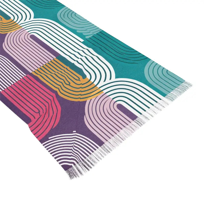 Abstract Line Striped Pattern Scarf Stole - DipaliZ