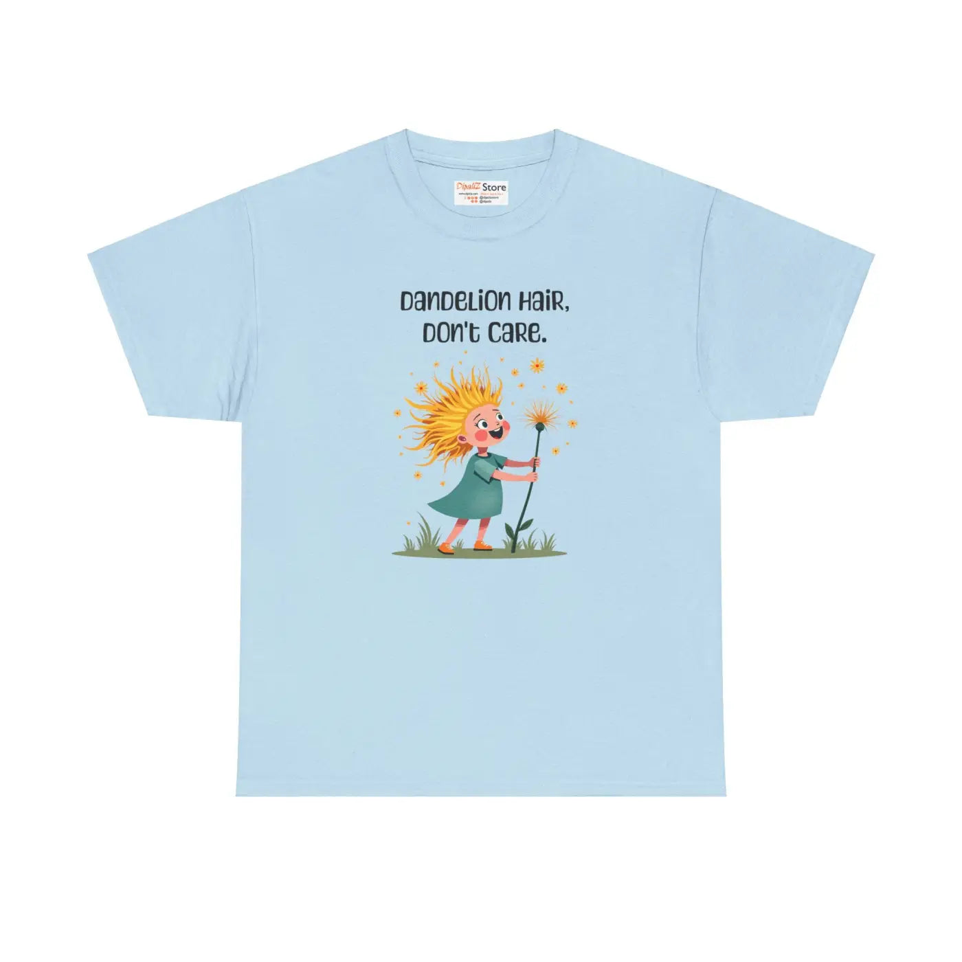 Dandelion Hair Dont Care Tee - Heavy Cotton Unisex - DipaliZ