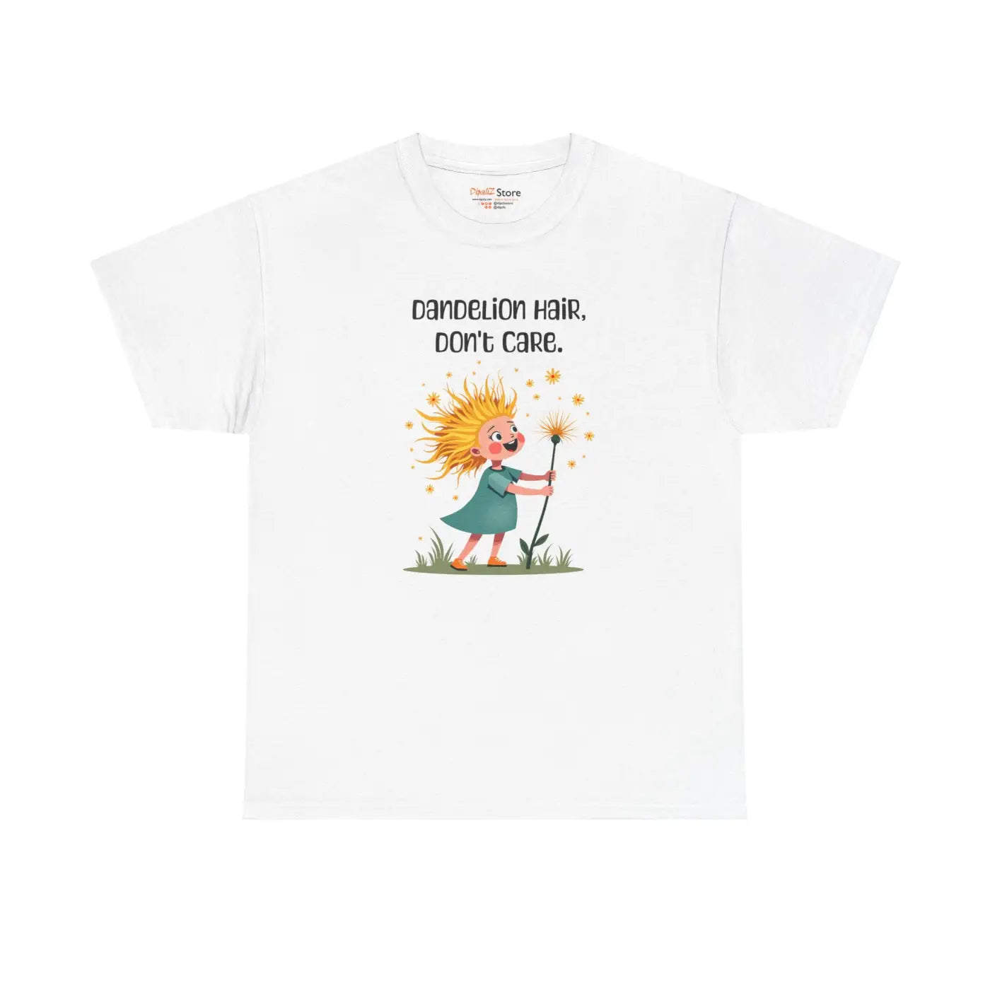 Dandelion Hair Dont Care Tee - Heavy Cotton Unisex - DipaliZ