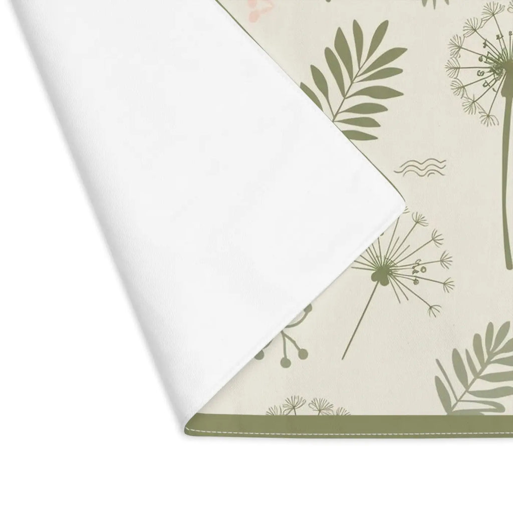 Stylish Cotton Placemats - Dandelion Leaf Design - DipaliZ