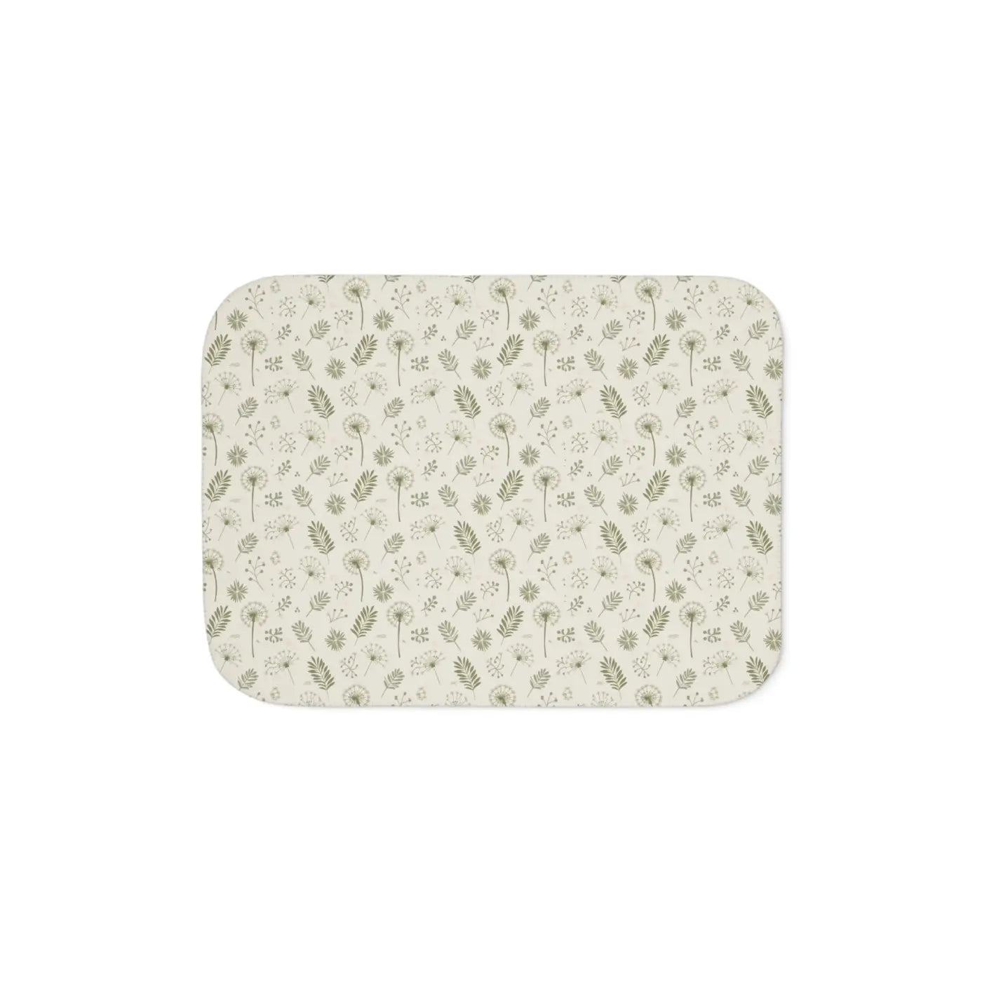 Snuggly Sherpa Blanket - Dandelion Print Fluffy Comfort - DipaliZ