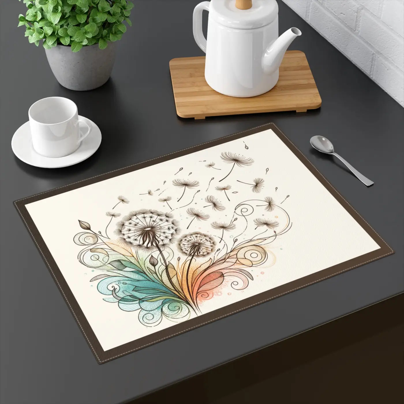 Dandelions Cotton Placemat - Eco-Friendly Gifts - DipaliZ